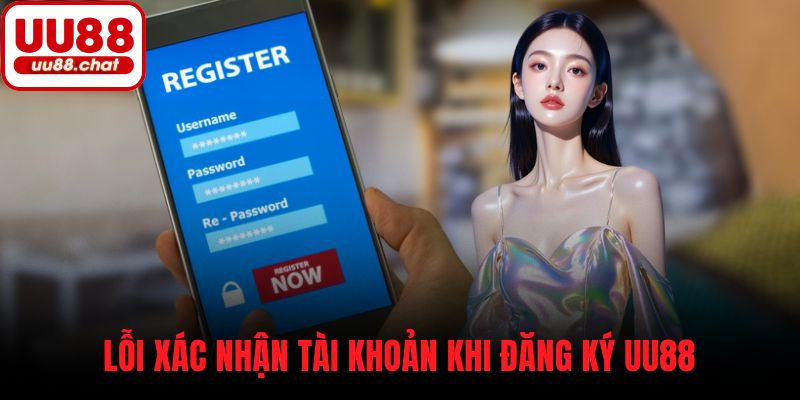 Lỗi xác nhận tài khoản khi đăng ký UU88